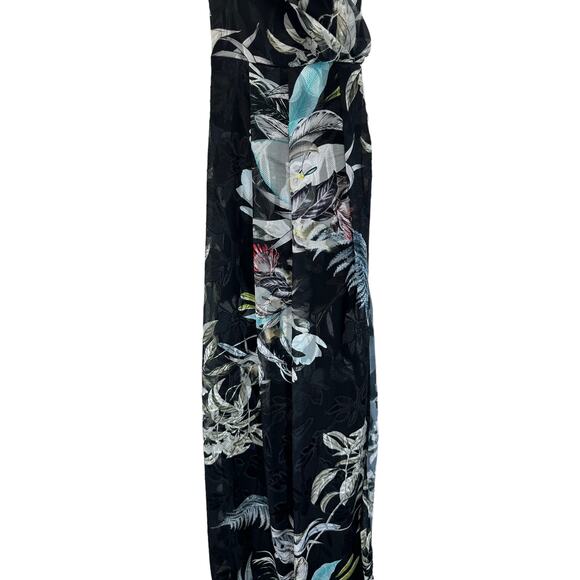 NWT Black Halo Floral Blidge Burnout Printed Sleeveless Formal Maxi Gown Size 12 - Picture 7 of 14